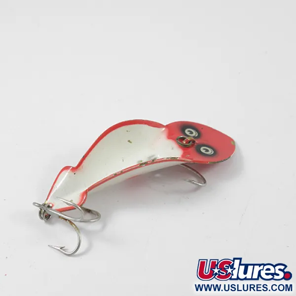 Buck Perry Spoonplug Leurre Métal, Rouge/Blanc, 10g, Vintage, #2705