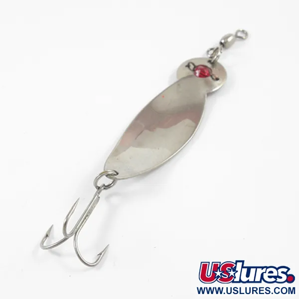 Lucky Strike One Eye Wiggler Cuillère, Nickel/Red Eye, 14g, #2709