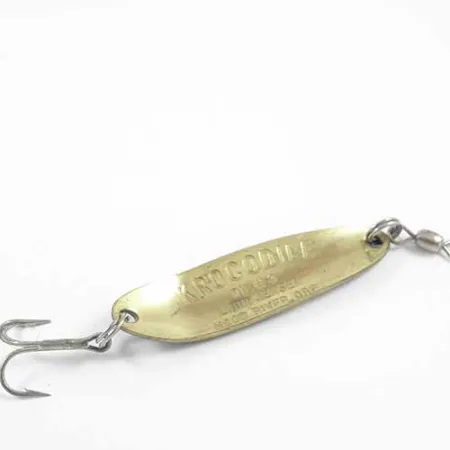 Luhr Jensen Krocodile Die #3 Cuillère, Frog (Vert/Jaune), 10g, #2716