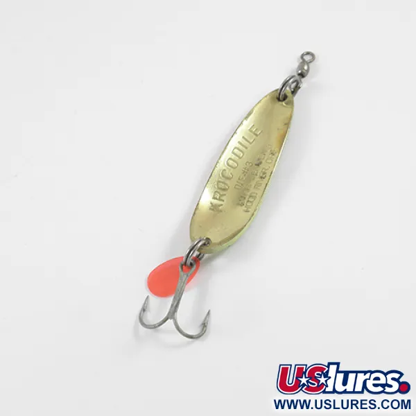 Luhr Jensen Krocodile Die #3 Cuillère, Fire Tiger/Laiton, 14g, #2736