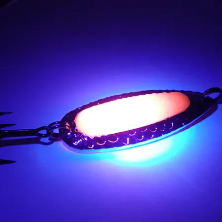 Blue Fox Pixee UV Cuillère, Nickel / Rose, 14g, Insert UV, #2744