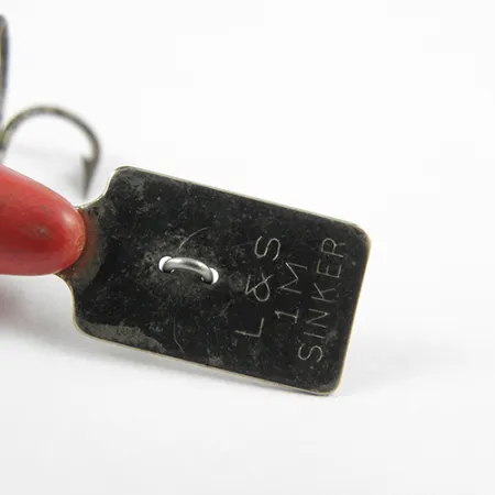 L&S Bait MirrOlure Leurre Coulant, Rouge/Blanc, 2.5g, Bavette, #2748