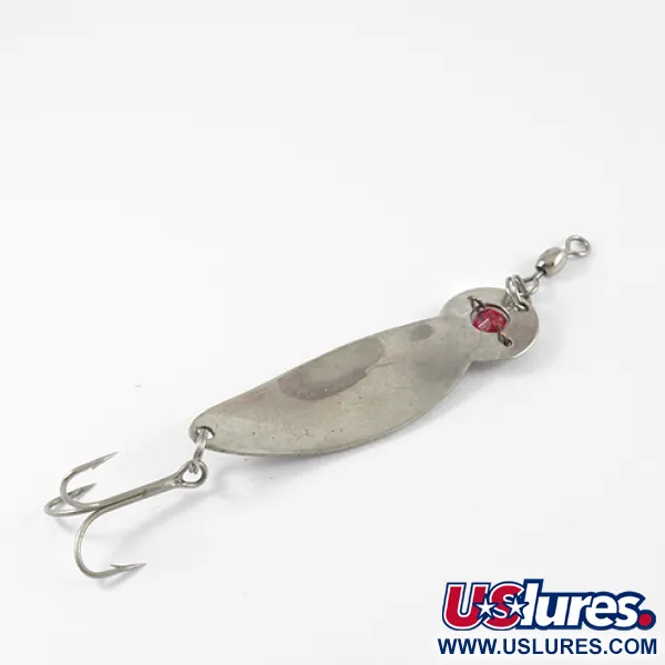 Lucky Strike One Eye Wiggler Cuillère, Nickel/Œil rouge, 14g, #2761