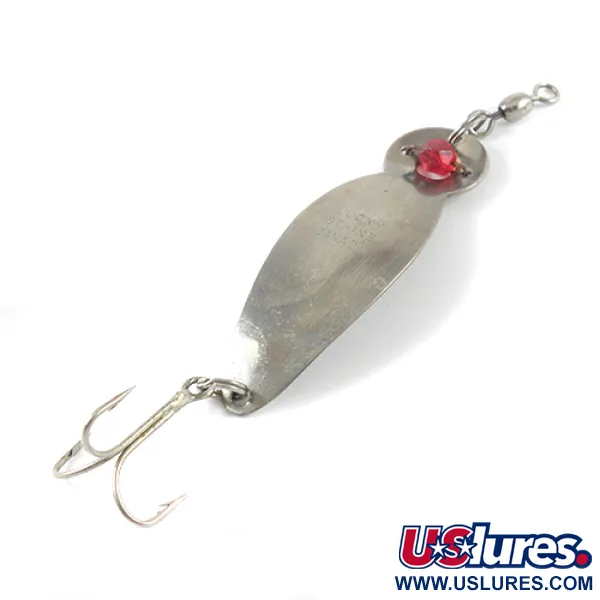 Lucky Strike One Eye Wiggler Cuillère, Nickel/Œil rouge, 14g, #2761