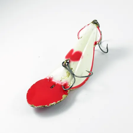 Buck Perry Spoonplug Cuillère, Rouge / Blanc, 21g, Structure, #2762