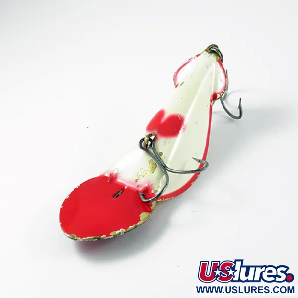 Buck Perry Spoonplug Cuillère, Rouge / Blanc, 21g, Structure, #2762