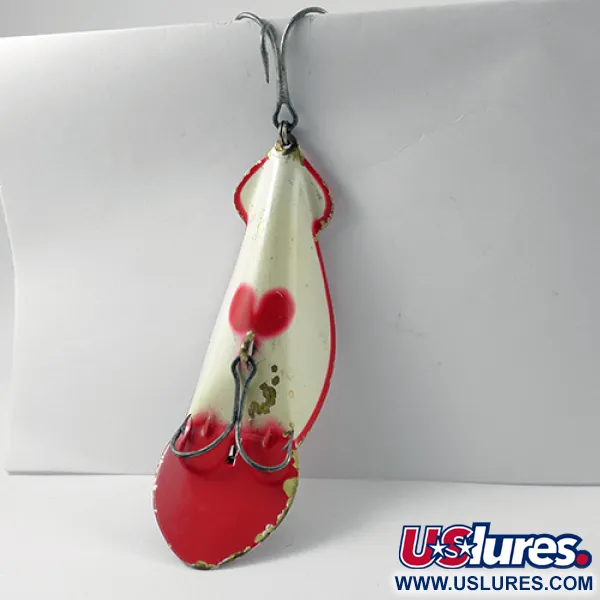 Buck Perry Spoonplug Cuillère, Rouge / Blanc, 21g, Structure, #2762