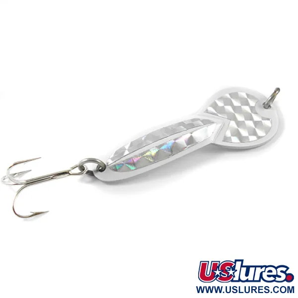 Glen Evans Loco 3 Cuillère, Blanc/Hologramme, 17g, Vintage, #2771