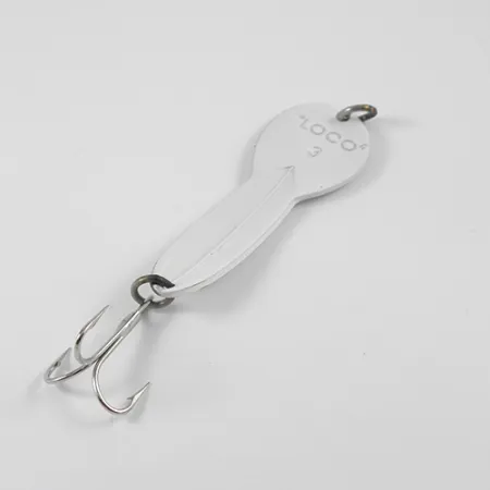 Glen Evans Loco 3 Cuillère, Blanc/Hologramme, 17g, Vintage, #2771