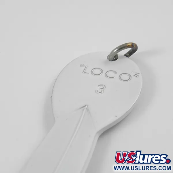Glen Evans Loco 3 Cuillère, Blanc/Hologramme, 17g, Vintage, #2771