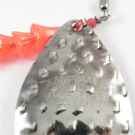 Luhr Jensen Dave Davis Cuillère traîne, Rose/Nickel, 17g, Martelé, #2776