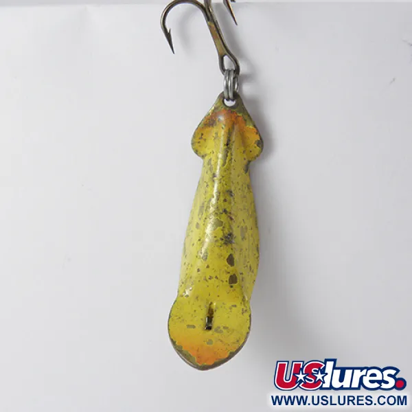 Buck Perry Spoonplug Cuillère, Jaune / Pailleté, 4g, Structure, #2781