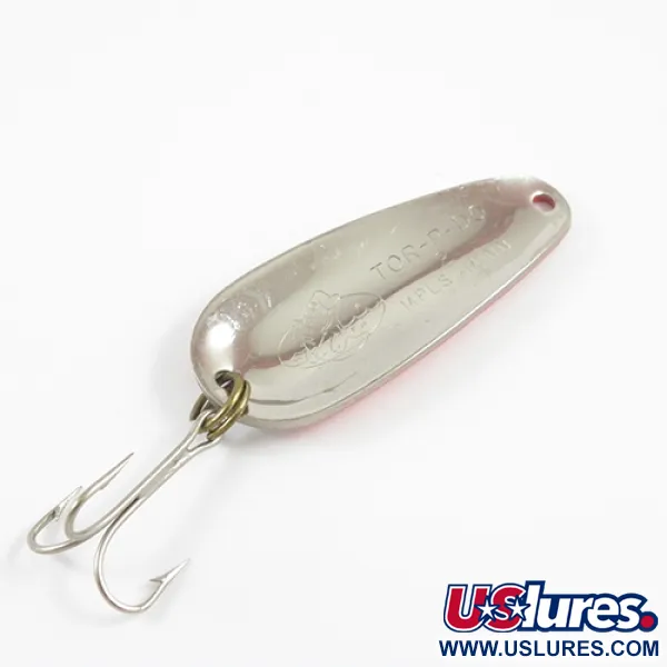 Nebco Tor-P-Do Cuillère, Nickel Martelé/Orange, 14g, Vintage, #2784