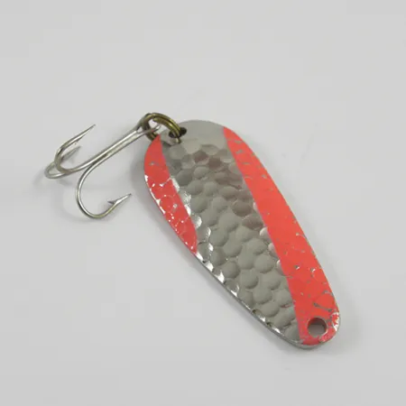 Nebco Tor-P-Do Cuillère, Nickel Martelé/Orange, 14g, Vintage, #2784