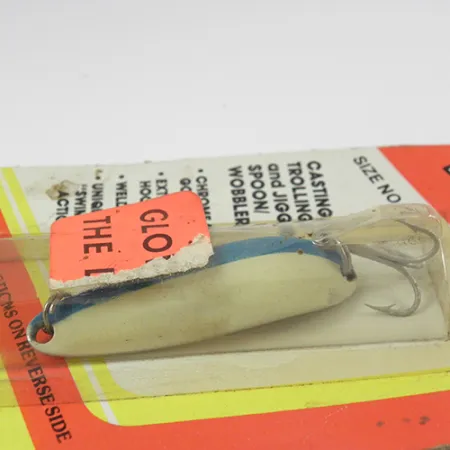 Luhr Jensen Krocodile Die #3 Glow Cuillère, Blanc/Bleu, 14g, #2803