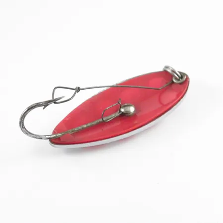 South Bend Sun Spot Cuillère, Nickel / Rouge, 14g, anti-herbe, #2807