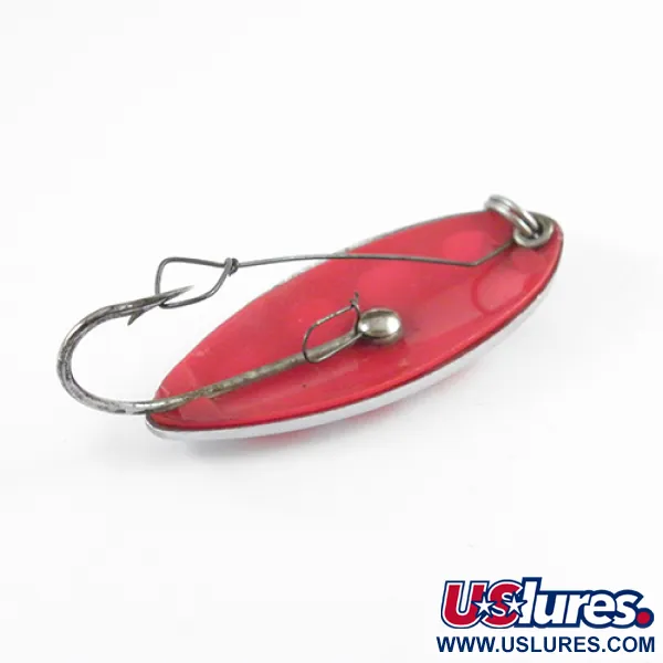 South Bend Sun Spot Cuillère, Nickel / Rouge, 14g, anti-herbe, #2807