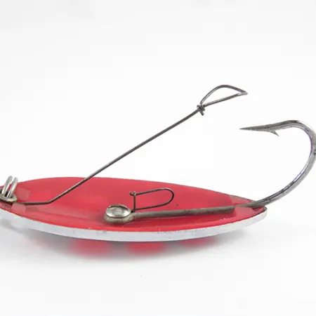 South Bend Sun Spot Cuillère, Nickel / Rouge, 14g, anti-herbe, #2807