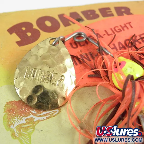 Bomber Bushwhacker Spinnerbait, Laiton, 7g, Palette Martelée, #2809