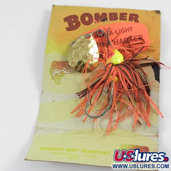 Bomber Bushwhacker Spinnerbait, Laiton, 7g, Palette Martelée, #2809