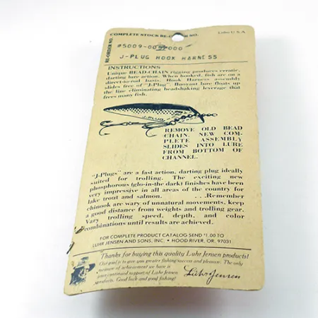 Luhr Jensen Hook Harness Montage, Nickel, 6g, Chaîne à billes, #2811