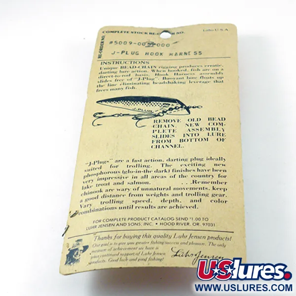 Luhr Jensen Hook Harness Montage, Nickel, 6g, Chaîne à billes, #2811