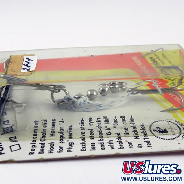 Luhr Jensen Hook Harness Montage, Nickel, 6g, Chaîne à billes, #2811