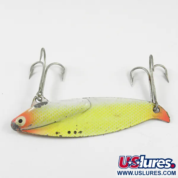 Heddon Sonar 435 Lame Vibrante, Jaune/Rouge, 35g, Action Réglable, #2820