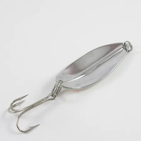 TODDCO Main liner Glow Cuillère, Blanc/Rouge/Nickel, 12,5g, #2839