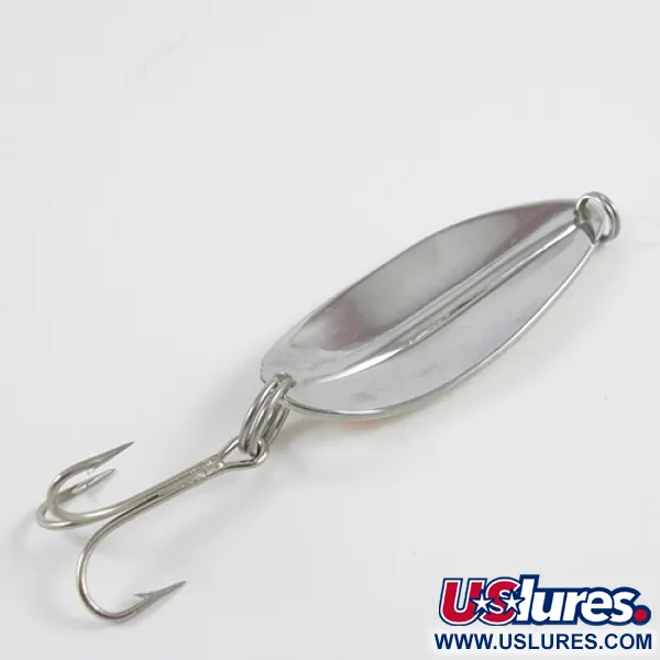 TODDCO Main liner Glow Cuillère, Blanc/Rouge/Nickel, 12,5g, #2839