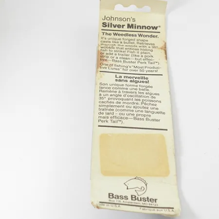 Johnson Silver Minnow Cuiller, Or, 5g, Anti-herbe, #2845