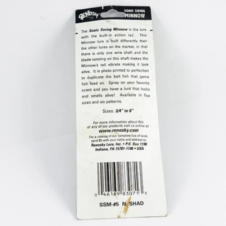 Renosky Sonic Swing Minnow Spinner Hybride, Or, 7g, Palette, #2849