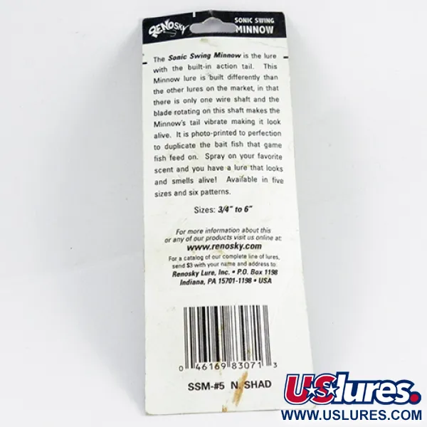 Renosky Sonic Swing Minnow Spinner Hybride, Or, 7g, Palette, #2849