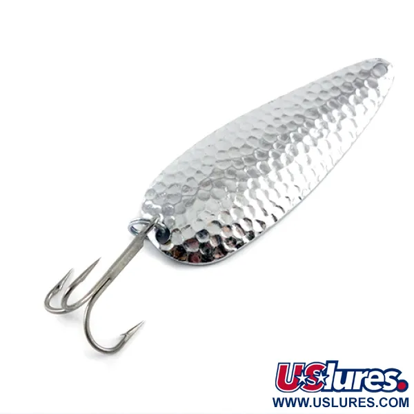 Cuillère Worth Chippewa, Nickel martelé, 14g, Vintage, #2868