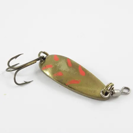 Luhr Jensen Krocodile Cuillère, Laiton, 9g, Accents rouges, #2899