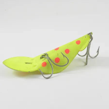 Buck Perry Spoonplug Cuillère, Jaune Fluorescent/Rouge, 14g, #2900