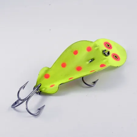 Buck Perry Spoonplug Cuillère, Jaune Fluorescent/Rouge, 14g, #2900