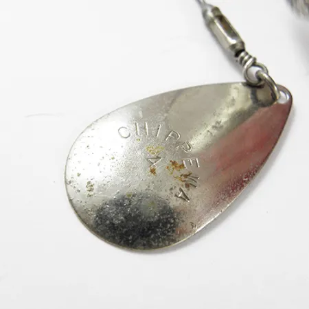 Chippewa Bait Chippewa 4 Spinnerbait, Nickel / Rouge, 28g, Double Palette, #2909