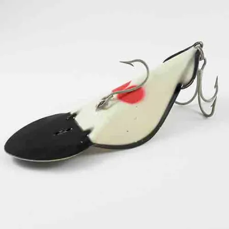 Buck Perry Spoonplug, Blanc/Noir, 28g, Pêche de structure, #2914