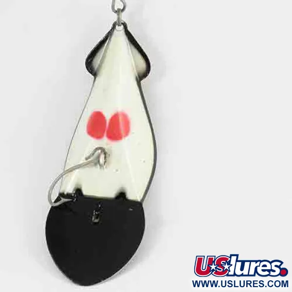 Buck Perry Spoonplug, Blanc/Noir, 28g, Pêche de structure, #2914