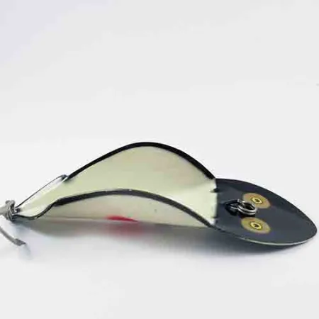 Buck Perry Spoonplug, Blanc/Noir, 28g, Pêche de structure, #2914