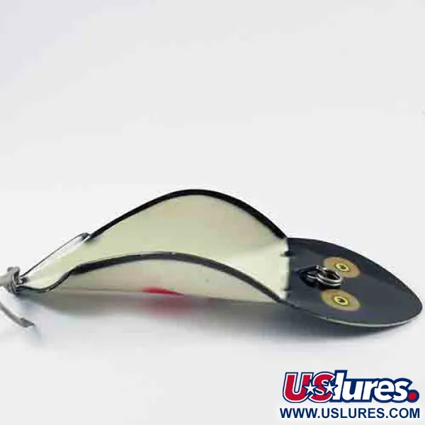 Buck Perry Spoonplug, Blanc/Noir, 28g, Pêche de structure, #2914