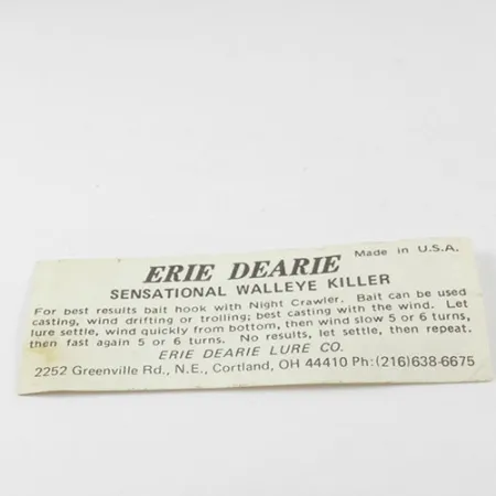 Erie Dearie Walleye Killer Spinnerbait, Nickel / Rouge, 12g, #2932