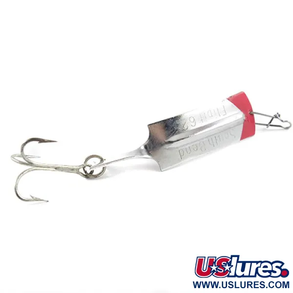 South Bend Flipit 625 Cuiller Ondulante, Nickel/Rouge, 8.5g, #2939