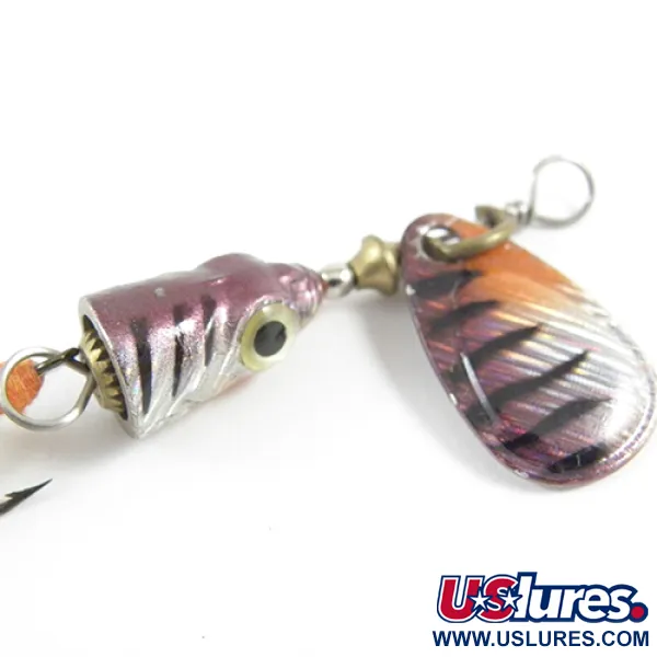 Blue Fox Vibrax Shallow Cuiller, Rainbow Perch, 4g, Plumes, #2948