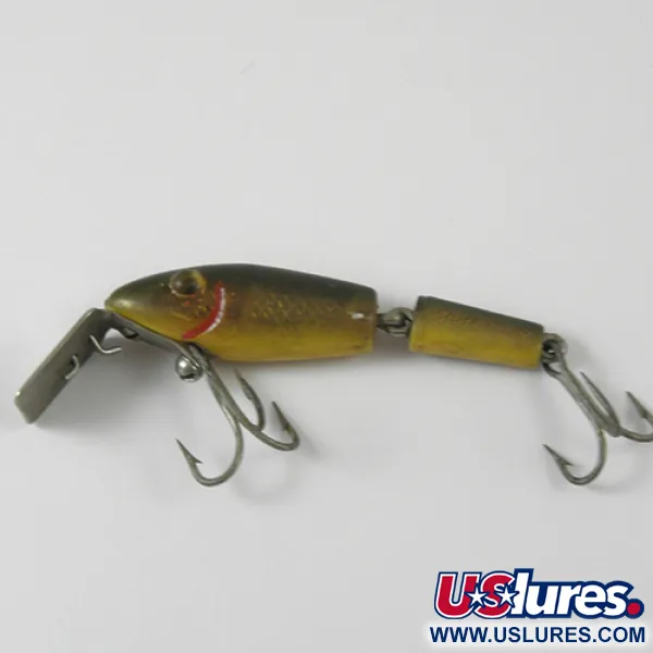 MirrOlure Bass-master Articulé, Naturel Doré, 2g, Vintage, #2949