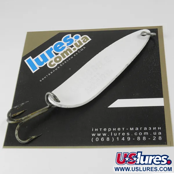 Luhr Jensen Krocodile Die #5 Cuiller, Blanc/Vert/Jaune, 23g, #2955