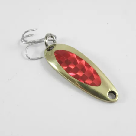 Luhr Jensen Krocodile Cuillère, Or / Rouge, 9g, Profil Long Cast, #2965