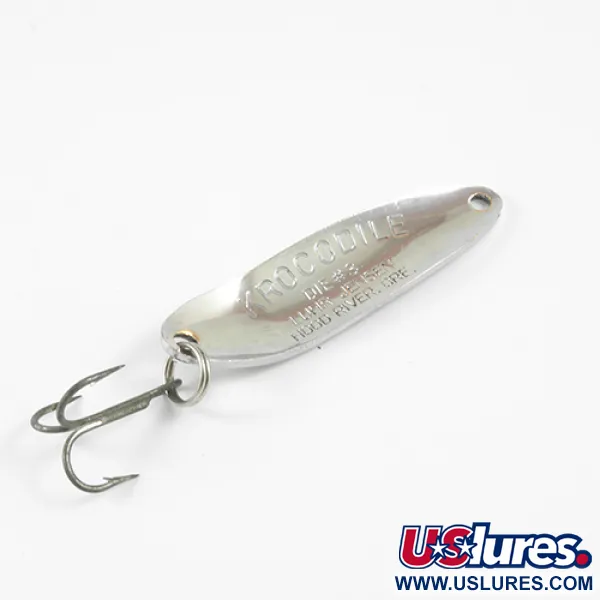 Luhr Jensen Krocodile Die #3 Cuillère, Nickel / Vert, 10g, #2967