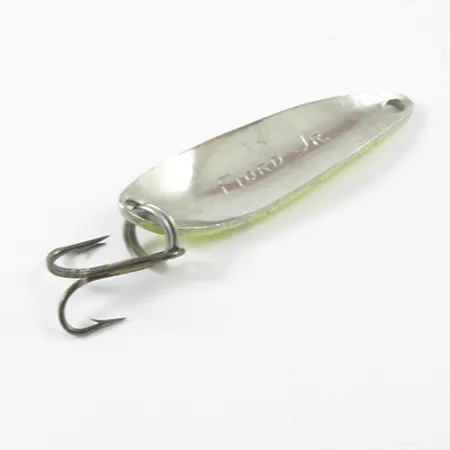 Acme Fiord Spoon Jr Cuillère, Jaune/Vert/Nickel, 3.4g, USA, #2982